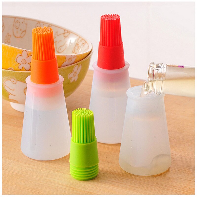 1pc ,Brush head Random Color Silicone Pastry Brush, Basting Brush For  Cooking, Kitchen Brush Butter Brush For BBQ, Baking Brush For Home,Silicone Baking  Brush,Bbq Basting Brush,Kitchen Cooking Brush For Home Use